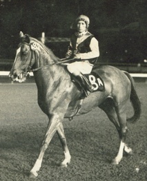 Edilberto Plaza en una noche de carreras en Monterrico